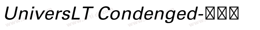 UniversLT Condenged字体转换